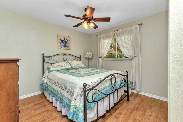 3305 Nansen Ln, North Port, FL 34286 - bedroom featuring wood finished floors and ceiling fan