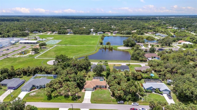 3305 Nansen Ln, North Port, FL 34286 - aerial view of residential area featuring a large body of water