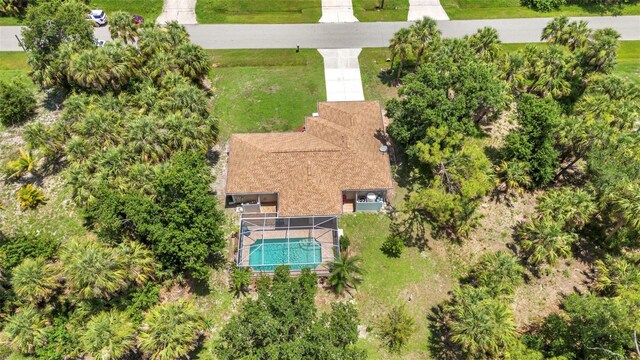3305 Nansen Ln, North Port, FL 34286 - aerial view of property and surrounding area with a pool area