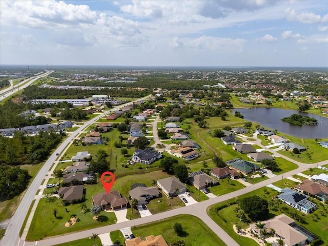 1275 Blue Lake Cir, Punta Gorda, FL 33983 - aerial overview of property's location featuring a large body of water and nearby suburban area