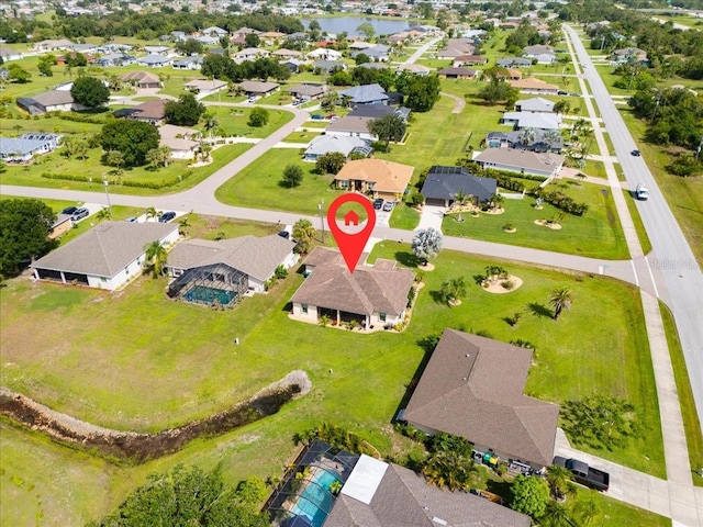 1275 Blue Lake Cir, Punta Gorda, FL 33983 - aerial view of property and surrounding area featuring nearby suburban area