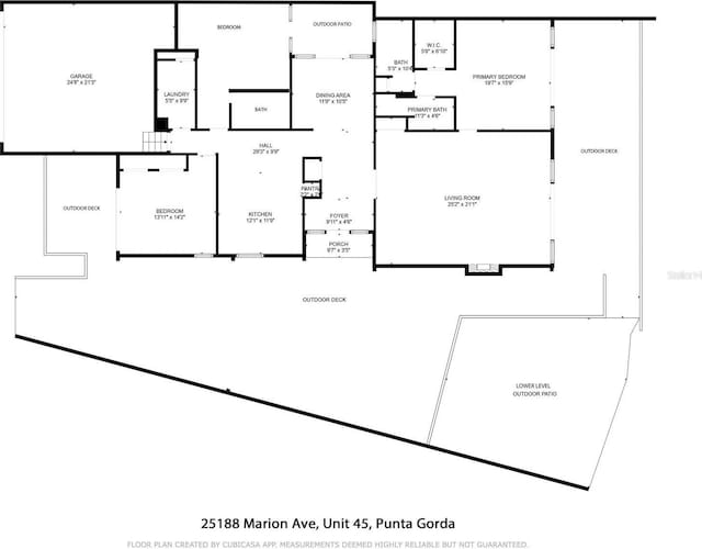 25188 Marion Ave Unit 45, Punta Gorda, FL 33950 - view of room layout