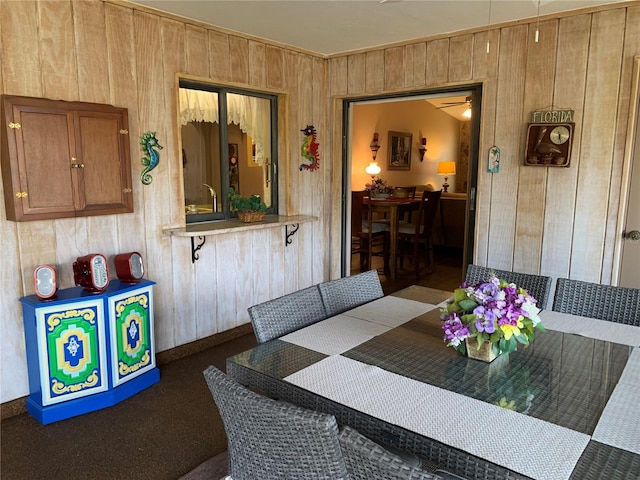 21460 Sheldon Ave, Port Charlotte, FL 33952 - dining area with wooden walls