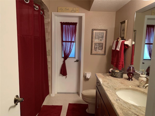 21460 Sheldon Ave, Port Charlotte, FL 33952 - bathroom featuring tile patterned flooring, vanity, and a shower with curtain