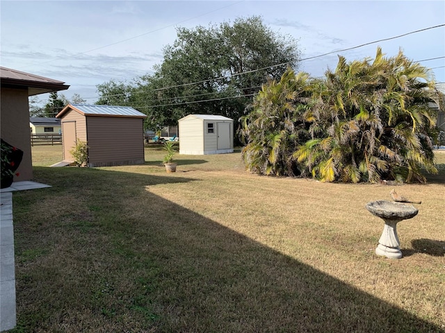 21460 Sheldon Ave, Port Charlotte, FL 33952 - view of grassy yard featuring a shed