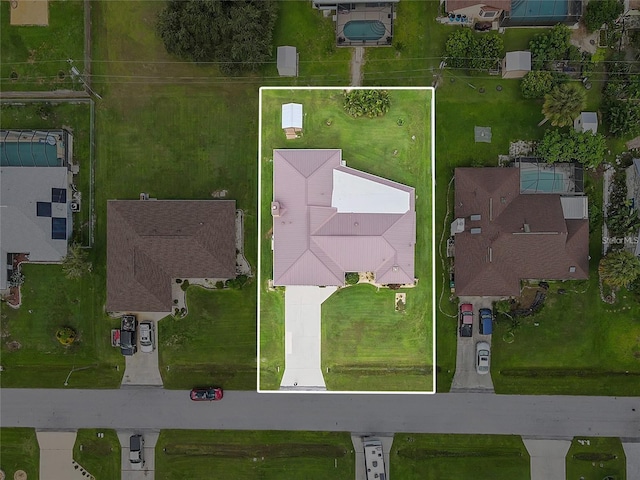 21460 Sheldon Ave, Port Charlotte, FL 33952 - aerial view of residential area with property boundaries highlighted