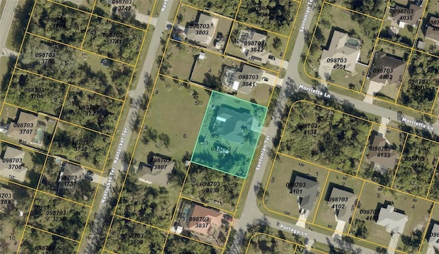 2143 Santonian Ter, North Port, FL 34286 - map / location with property parcel outlined