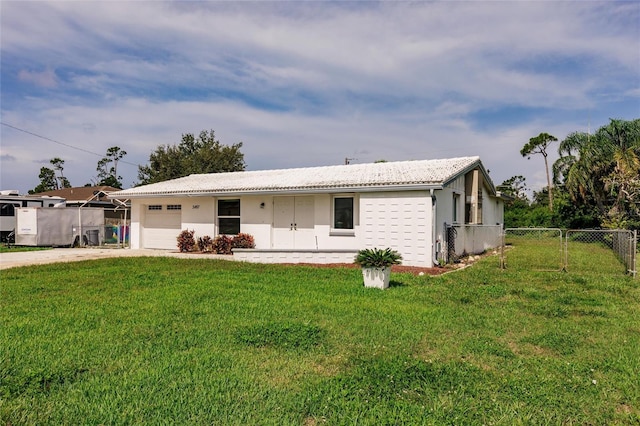 3497 Cohoes St, Port Charlotte, FL 33952 - ranch-style house with concrete driveway, a garage, and stucco siding