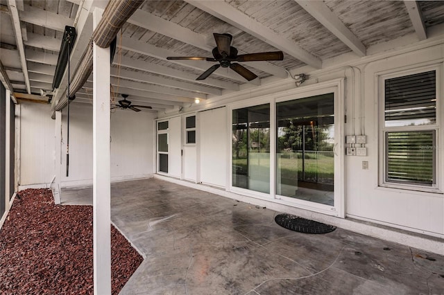 3497 Cohoes St, Port Charlotte, FL 33952 - view of patio with ceiling fan