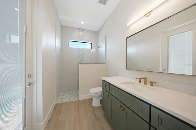 2815 Coral Way, Punta Gorda, FL 33950 - full bath with a walk in shower, vanity, and wood finished floors