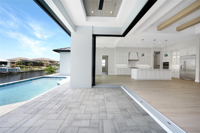 2815 Coral Way, Punta Gorda, FL 33950 - outdoor pool with a patio and a sink