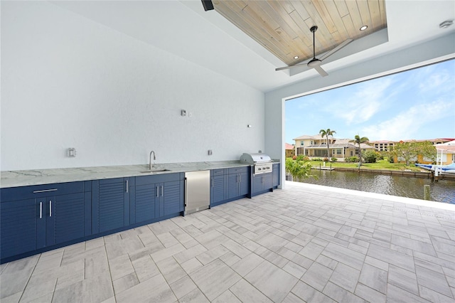 2815 Coral Way, Punta Gorda, FL 33950 - view of patio / terrace featuring area for grilling and a water view