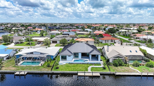 2815 Coral Way, Punta Gorda, FL 33950 - aerial view of residential area featuring a nearby body of water and a pool area