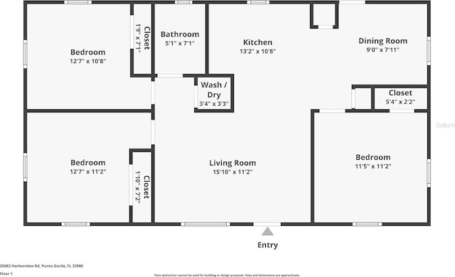 25082 Harborview Rd, Punta Gorda, FL 33980 - view of property floor plan