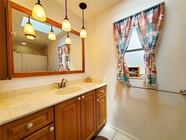 3456 Highlands Rd, Punta Gorda, FL 33983 - bathroom with vanity and tile patterned flooring