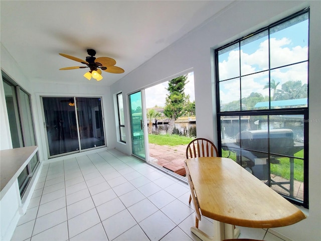 3456 Highlands Rd, Punta Gorda, FL 33983 - sunroom with tile patterned floors