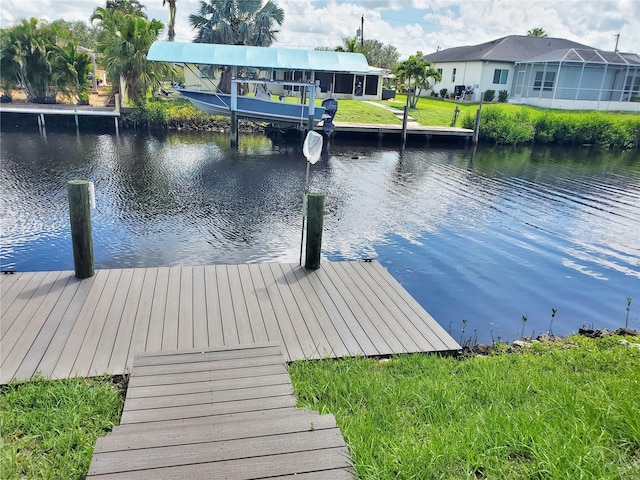 3456 Highlands Rd, Punta Gorda, FL 33983 - dock area with a water view
