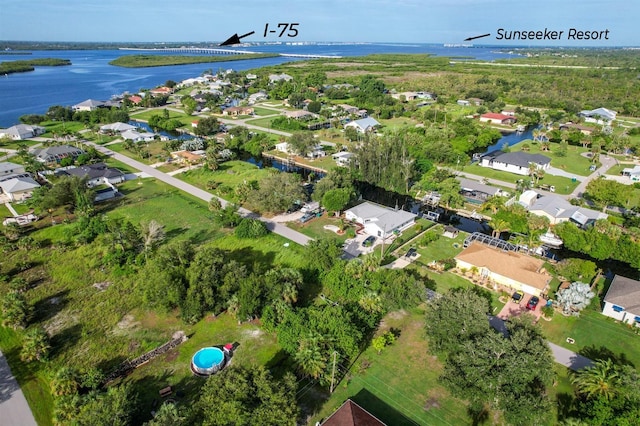 3456 Highlands Rd, Punta Gorda, FL 33983 - view of property location featuring a nearby body of water and nearby suburban area
