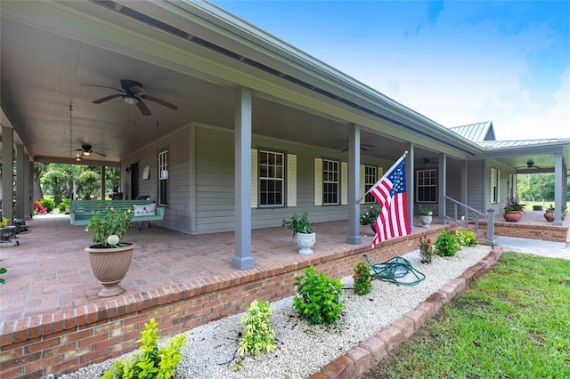 2788 SW County Road 769, Arcadia, FL 34266 - view of patio with a ceiling fan