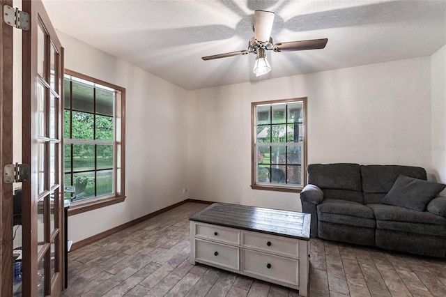 2788 SW County Road 769, Arcadia, FL 34266 - living area featuring light wood-type flooring and a ceiling fan