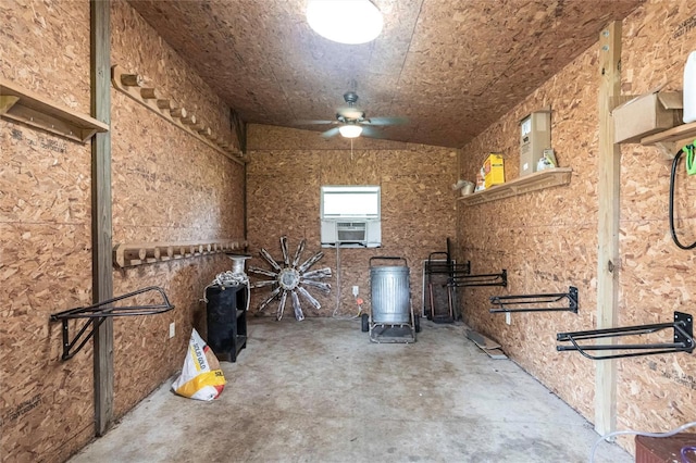 2788 SW County Road 769, Arcadia, FL 34266 - miscellaneous room with ceiling fan, cooling unit, and concrete floors