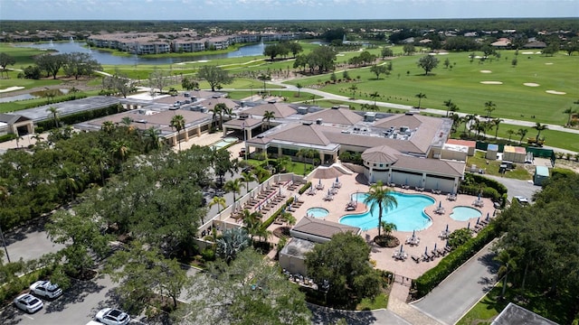 786 Regency Reserve Cir Unit 1404, Naples, FL 34119 - aerial view of property's location with a local golf course and a nearby body of water