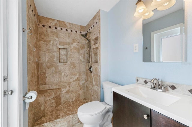 10810 Wheeler Pl, Punta Gorda, FL 33950 - full bathroom featuring vanity and a tile shower