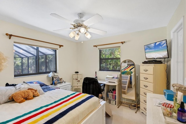 6514 N Biscayne Dr, North Port, FL 34291 - bedroom featuring a ceiling fan