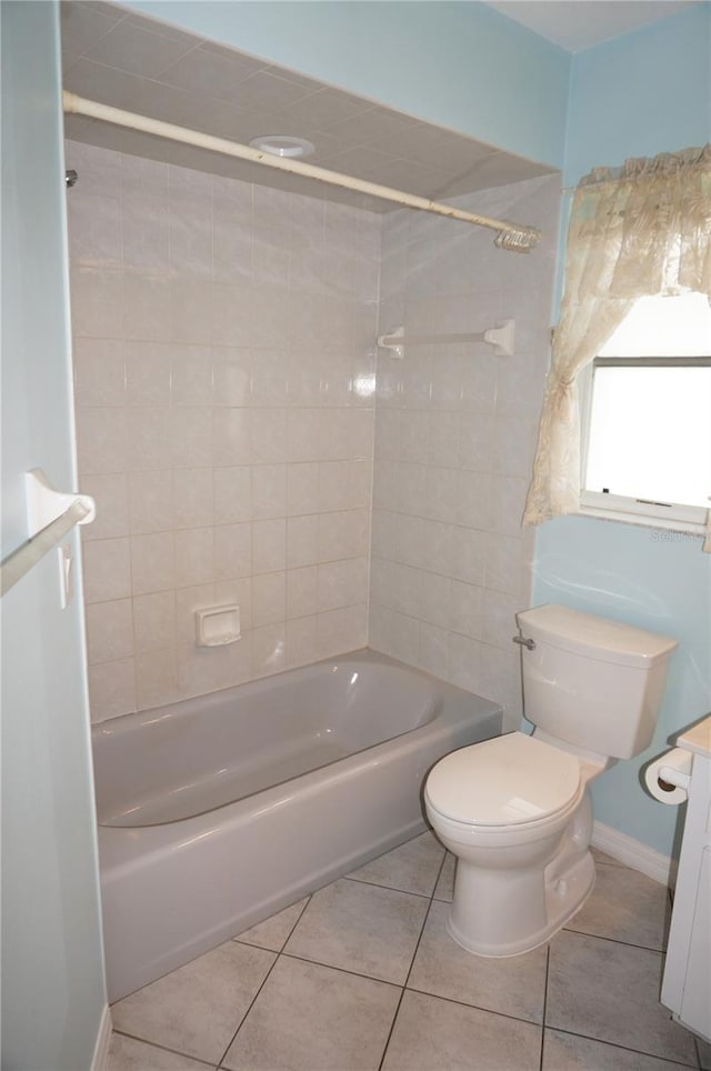 1128 Rum Cay Ct, Punta Gorda, FL 33950 - bathroom featuring vanity, shower / bath combination, and tile patterned flooring