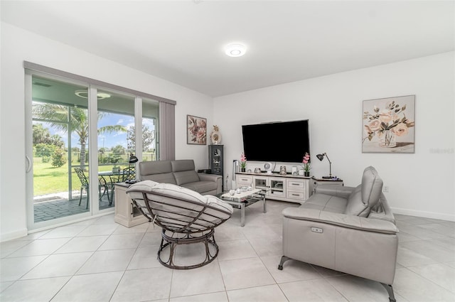 24348 Nicobar Ln, Punta Gorda, FL 33955 - living area featuring light tile patterned flooring