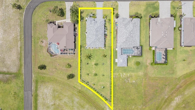 24348 Nicobar Ln, Punta Gorda, FL 33955 - aerial view of property and surrounding area with property boundaries highlighted