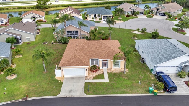 1605 Palace Ct, Punta Gorda, FL 33980 - aerial view of residential area with a large body of water