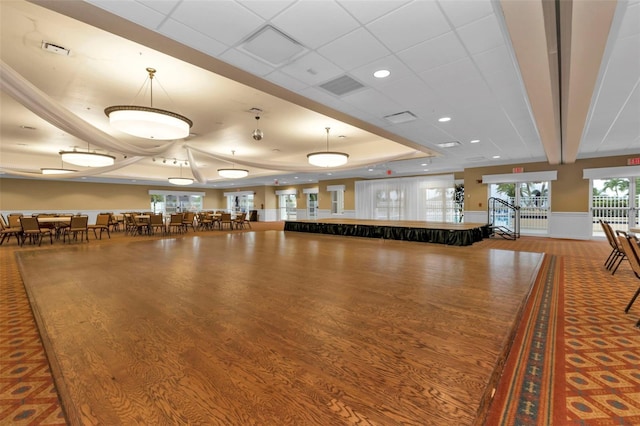 1605 Palace Ct, Punta Gorda, FL 33980 - building lobby featuring a wainscoted wall and recessed lighting