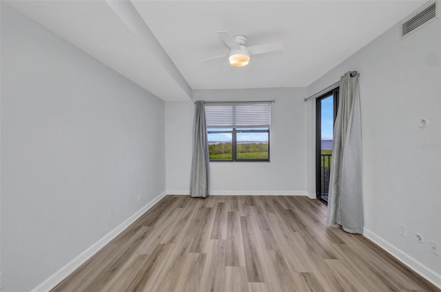 900 E Marion Ave Unit 1203, Punta Gorda, FL 33950 - unfurnished room featuring light wood-style floors and ceiling fan