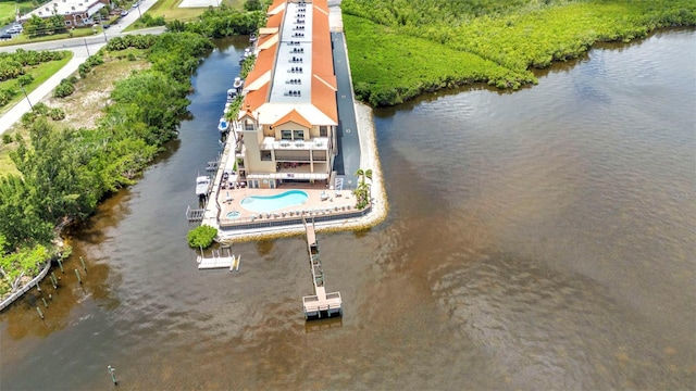 900 E Marion Ave Unit 1203, Punta Gorda, FL 33950 - drone / aerial view of a nearby body of water and a pool