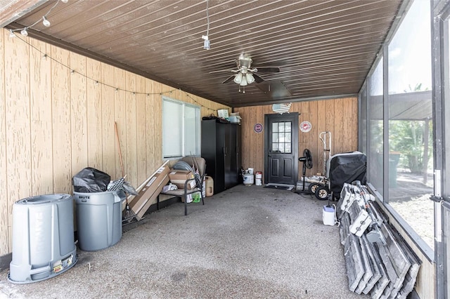 8513 Heister St, Punta Gorda, FL 33982 - sunroom with a ceiling fan