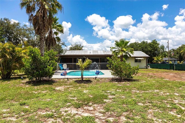 8513 Heister St, Punta Gorda, FL 33982 - view of pool featuring a sunroom