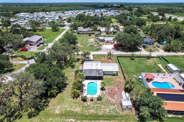 8513 Heister St, Punta Gorda, FL 33982 - drone / aerial view of a pool area