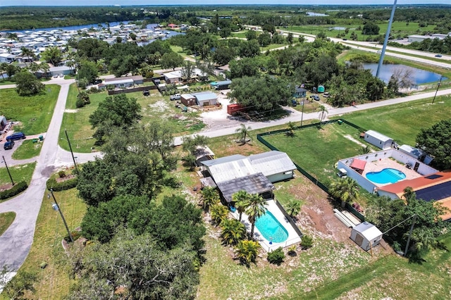 8513 Heister St, Punta Gorda, FL 33982 - aerial view of a pool and a large body of water