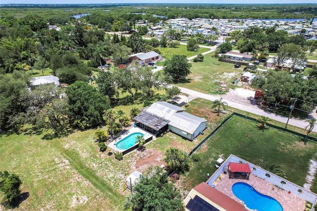 8513 Heister St, Punta Gorda, FL 33982 - drone / aerial view of a pool area