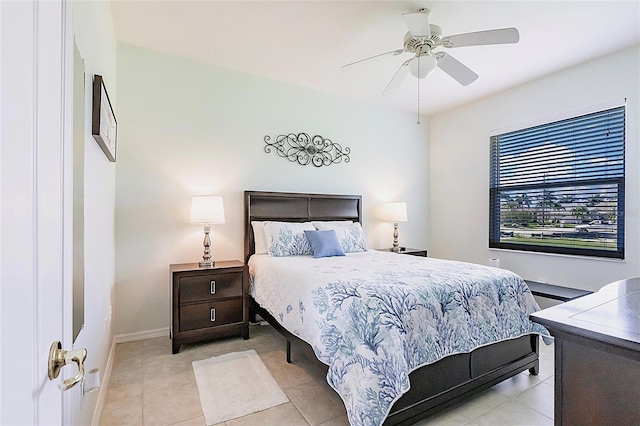 2105 Deborah Dr, Punta Gorda, FL 33950 - bedroom with tile patterned flooring and ceiling fan