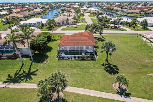 2105 Deborah Dr, Punta Gorda, FL 33950 - aerial perspective of suburban area with a large body of water