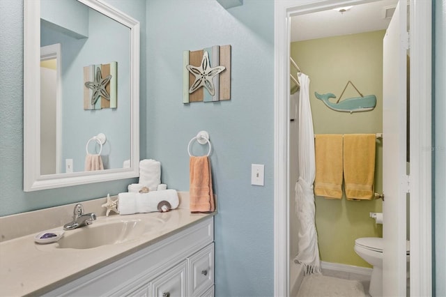 26310 Rampart Blvd Unit 504, Punta Gorda, FL 33983 - full bathroom with vanity and a shower with shower curtain