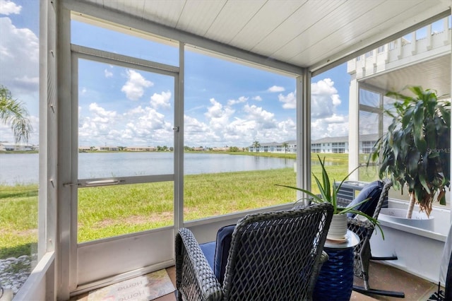 26310 Rampart Blvd Unit 504, Punta Gorda, FL 33983 - sunroom / solarium featuring a water view