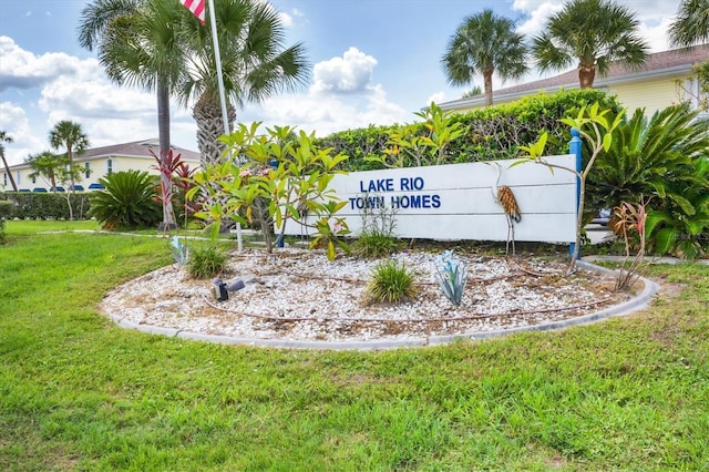 26310 Rampart Blvd Unit 504, Punta Gorda, FL 33983 - community / neighborhood sign featuring a lawn