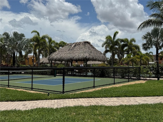 11220 Paseo Grande Blvd Unit 5207, Fort Myers, FL 33912 - view of tennis court with a gazebo