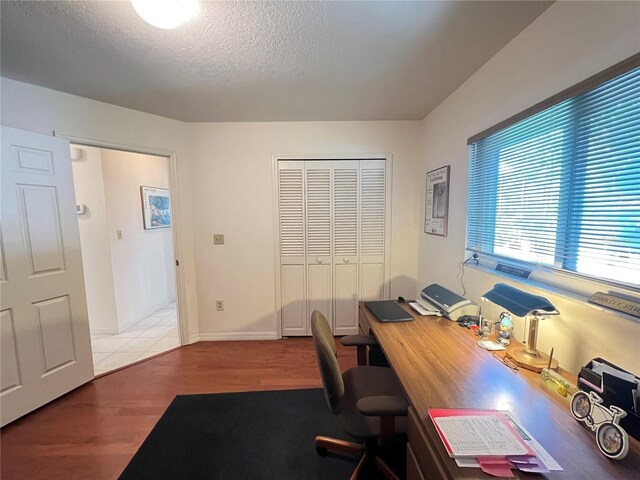 2526 Brazilia Ct, Punta Gorda, FL 33950 - office with wood finished floors and a textured ceiling