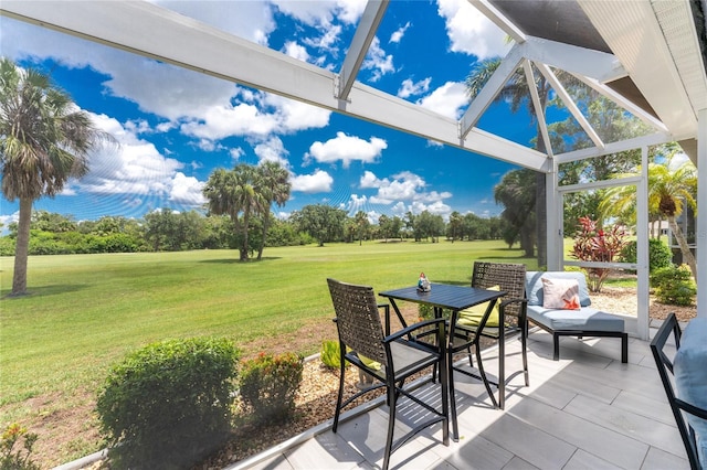 26254 Stillwater Cir, Punta Gorda, FL 33955 - view of patio with view of scattered trees and golf course view