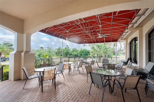 26254 Stillwater Cir, Punta Gorda, FL 33955 - view of patio with outdoor dining space