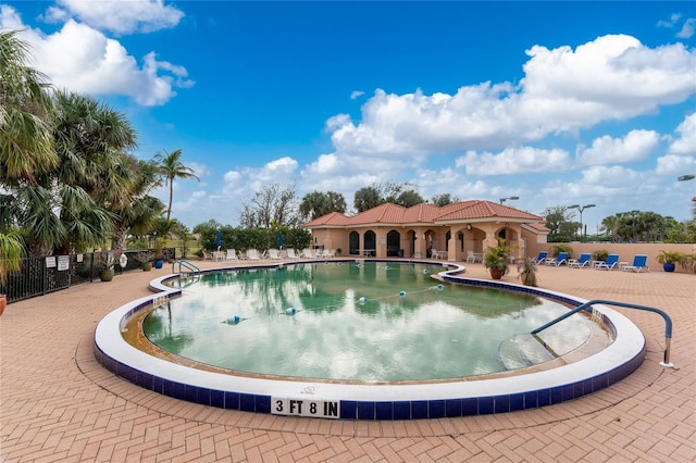 26254 Stillwater Cir, Punta Gorda, FL 33955 - community pool with a patio